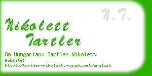 nikolett tartler business card